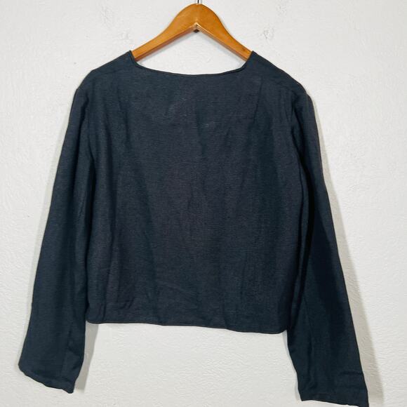 Vintage Handmade Western Jacket Lightweight Unlined Black Copper - L - Picture 3 of 4